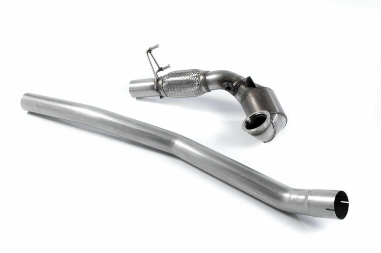 Milltek Large Bore Downpipe and Hi-Flow Sports Cat Skoda Octavia vRS 2.0 TSI 220pk &amp; 230pk Hatch &amp; Estate (manual En DSG-auto)