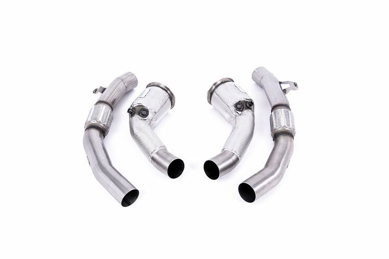 Milltek Large-bore Downpipe and Cat Bypass Pipes Audi RS7 C8 4.0 V8 bi-turbo (OPF/GPF Modellen)