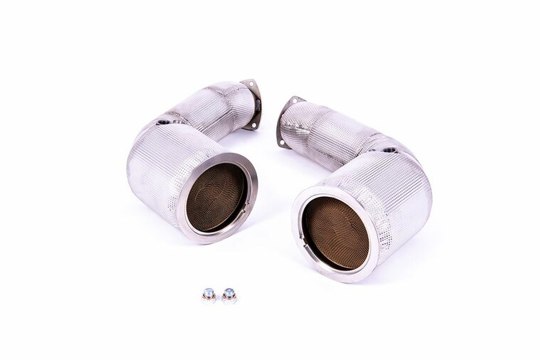 Milltek Large Bore Downpipe and Hi-Flow Sports Cats Audi RSQ8 4.0 V8 Bi-Turbo (Non OPF / GPF modellen)