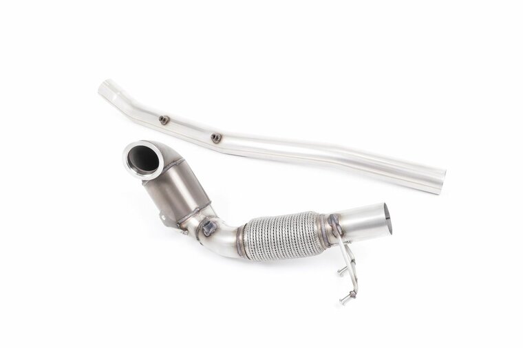 Milltek Large Bore Downpipe and Hi-Flow Sports Cat Audi S3 2.0 TFSI quattro Sedan &amp; Cabrio 8V.2 (GPF modellen)