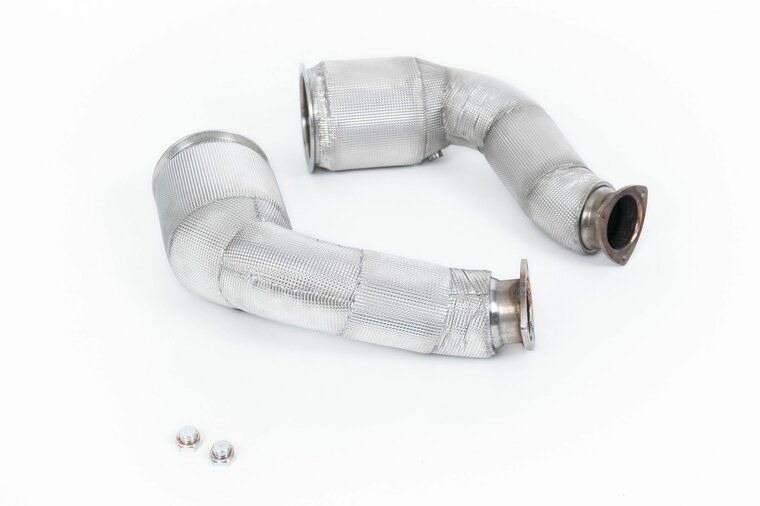 Milltek Large Bore Downpipe and Hi-Flow Sports Cats Lamborghini Urus 4.0 Twin Turbo V8 650pk