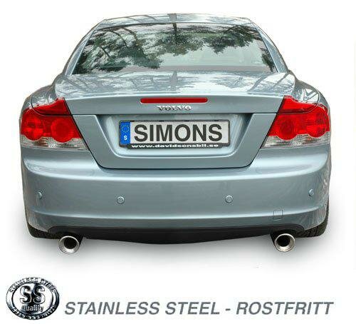 Simons sportuitlaat Volvo C70 Cabrio T5 2006-2013