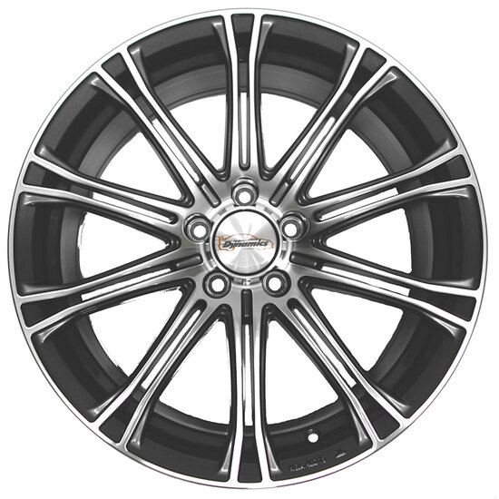 Team Dynamics GTC Gloss Graphite (front polished) 8 x 19-inch