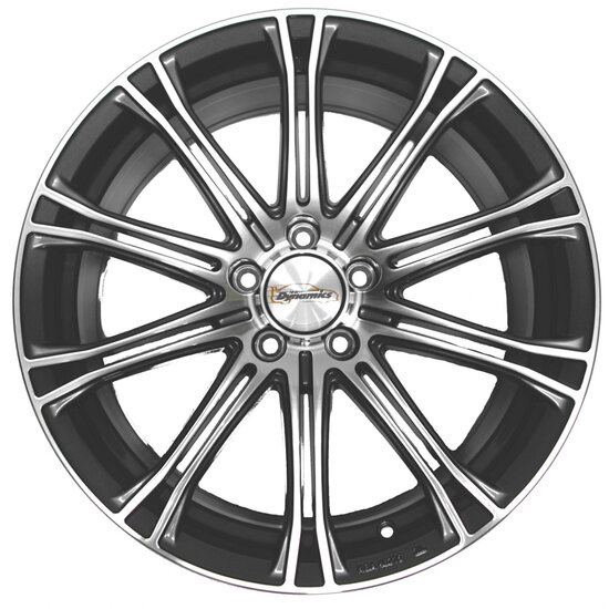 Team Dynamics GTC Gloss Graphite (front polished) 8 x 19-inch