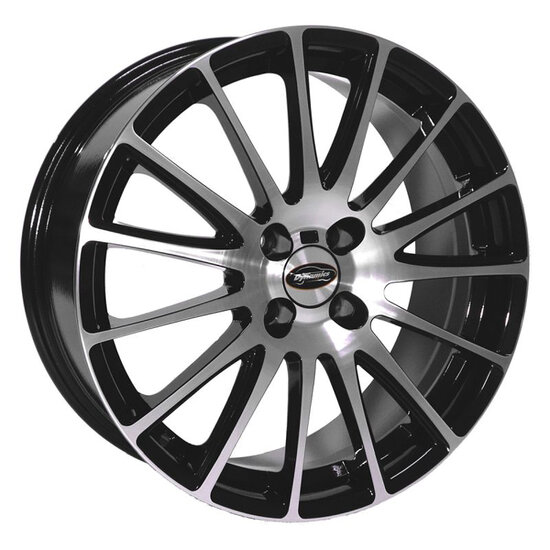 Team Dynamics Jet GT Gloss Black  (front polished) 7,5 x 18-inch