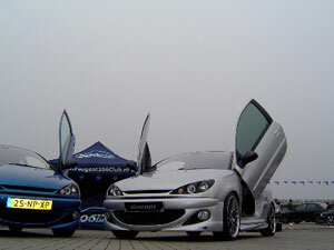 LSD Doors Lambo Style Doors system Peugeot 3 deurs hatchback