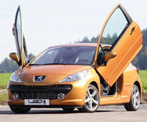 LSD Doors Lambo Style Doors system Peugeot 3-deurs hatchback