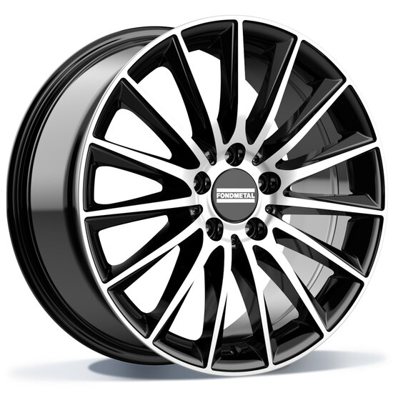 Fondmetal AIDON (FMI04 MAL) - GLOSSY BLACK MACHINED - 9J x 19inch ET20 5x112 naaf 66.50