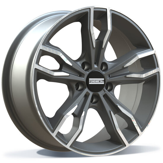 Fondmetal ALKE (FMI02) - MATT TITANIUM MACHINED - 8.50J x 18inch ET36 5x112 naaf 66.50