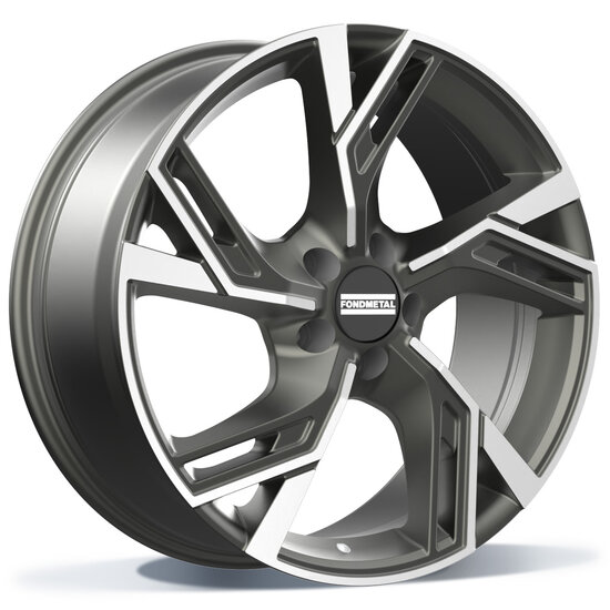 Fondmetal ATENA (FMI07) - GLOSSY TITANIUM MACHINED - 8J x 19inch ET49 5x112 naaf 57.10