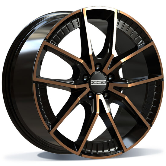 Fondmetal ELATHA (FMI11) - GLOSSY BLACK BRONZE MACHINED - 9.50J x 21inch ET41 5x112 naaf 66.50