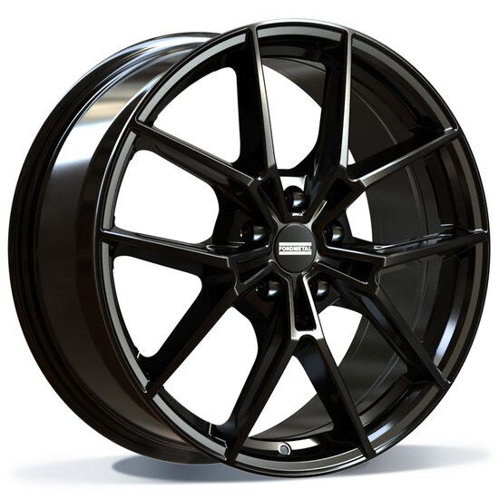 Fondmetal IUPITER (FMI14) - GLOSSY BLACK - 8J x 18inch ET49 5x112 naaf 66.5