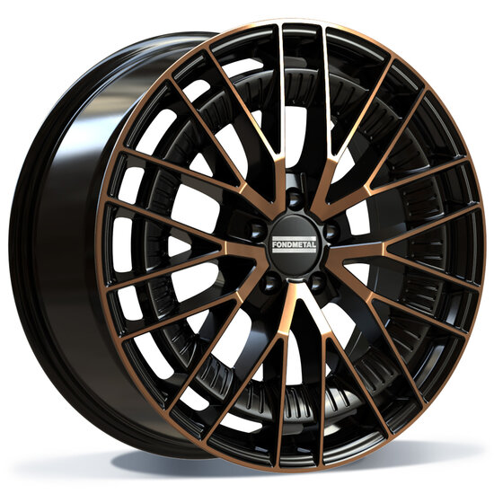 Fondmetal KARI (FMI12) - GLOSSY BLACK BRONZE MACHINED - 9J x 21inch ET39 5x112 naaf 66.5