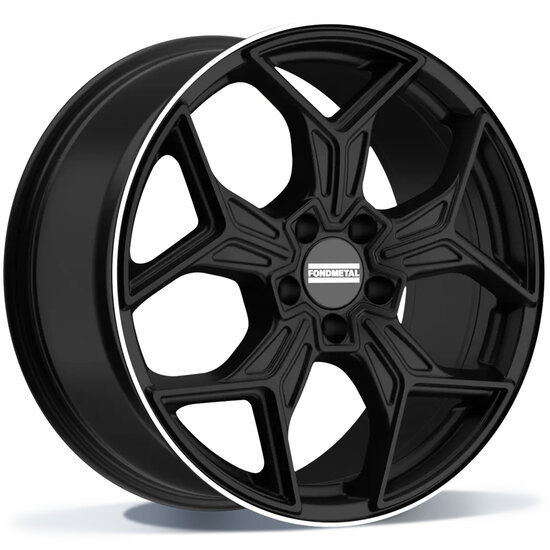 Fondmetal TARANIS (FMI17) - MATT BLACK MACHINED LIP - 8.5J x 20inch ET50 5x112 naaf 66.5