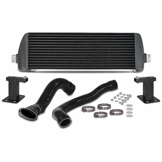 Competitie-intercoolerkit voor Fiat 500 AbarthFiat Abarth 500 1,4 Turbo 99 KW/135 PS (2008-2016)*niet past plug and play voor Amerikaanse modellen.De Wagner Tuning high-performance intercooler heeft een nieuwe competitiekern (Tube Fin) met de afmetingen 6