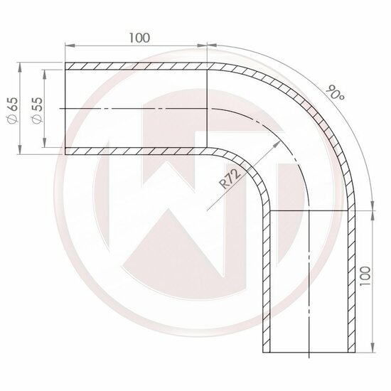 Wagner Tuning siliconenslang - bocht 90&deg;, zwart</br>Beschrijving:Ontdek speciaal onze hoogwaardige siliconenslangen van Wagner Tuning ontwikkeld voor veelzijdige toepassingen. Met een robuuste constructie en nauwkeurige technische specificaties bieden de