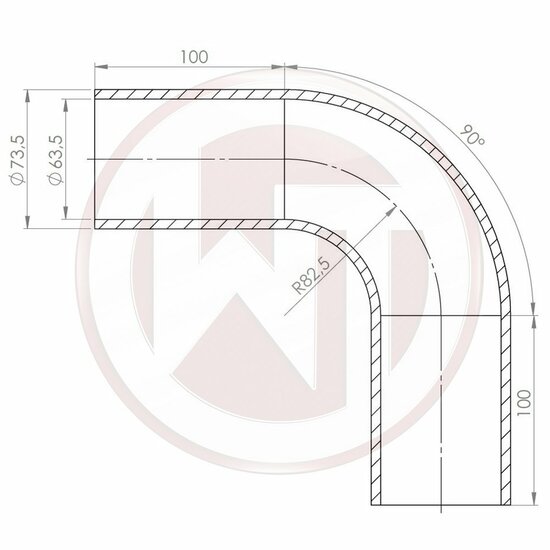 Wagner Racing siliconenslang - 90&deg; bocht, zwart</br>Beschrijving:Ervaar uitstekende prestaties en eersteklas kwaliteit met onze Wagner Racing siliconenslang - perfect voor een breed scala aan toepassingen. Hoogwaardig vervaardigd en geschikt voor de aans