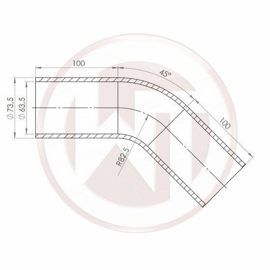 Wagner Tuning siliconenslang - 45&deg; bocht, zwart</br>Beschrijving:Ontdek het ultieme in prestaties en betrouwbaarheid met onze Wagner Tuning Silicone Slang - speciaal ontworpen voor veelzijdige toepassingen en de hoogste eisen. Deze slang is de perfecte a