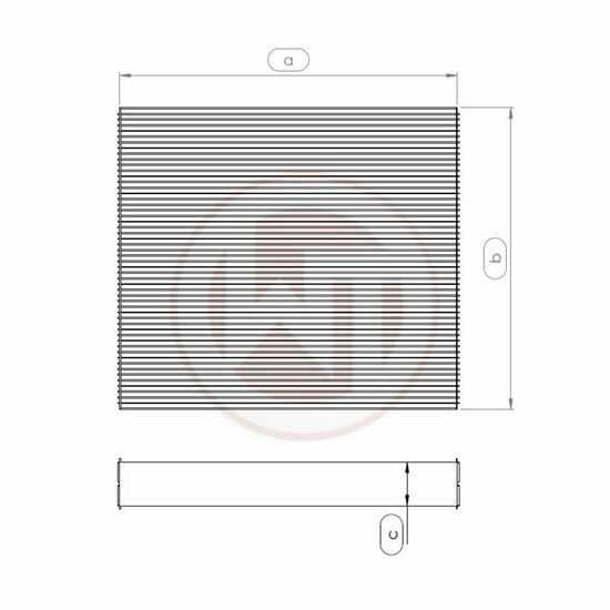Wagner Tuning Radiator core 264x240x96