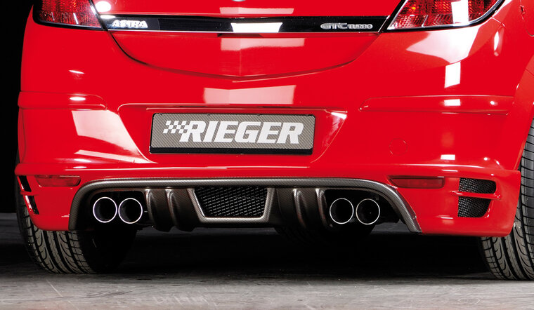 Rieger Tuning uitlaatsysteem zonder katalysator, voor Rieger Tuning Opel Astra H 1.6l Turbo 132 kW, 2.0l Turbo 125 kW / 147 kW