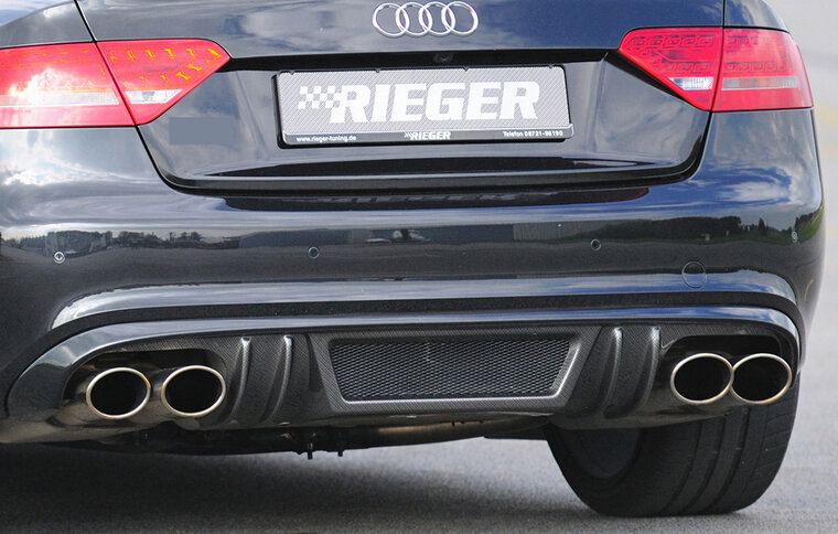 Rieger Tuning uitlaatdemper 2,7l/3,0TDI 140/176kW 4,2l Audi A5 / S5 [B8] (Cabrio 1,8l 118 kW; 2,0l TFSI 132/155kW 3,0l TDI)