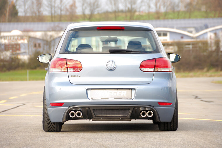 Rieger Tuning uitlaatdemper, links, rechts, verschoven zijde VW Golf 6