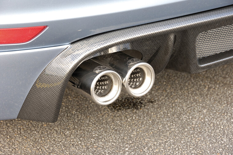 Rieger Tuning uitlaatdemper, links, rechts, verschoven zijde