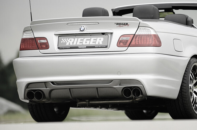 Rieger Tuning uitlaatdemper 4x90mm type 14 BMW 3-serie E46 BMW E46 330d/330xd 3,0l Diesel 135/150kW