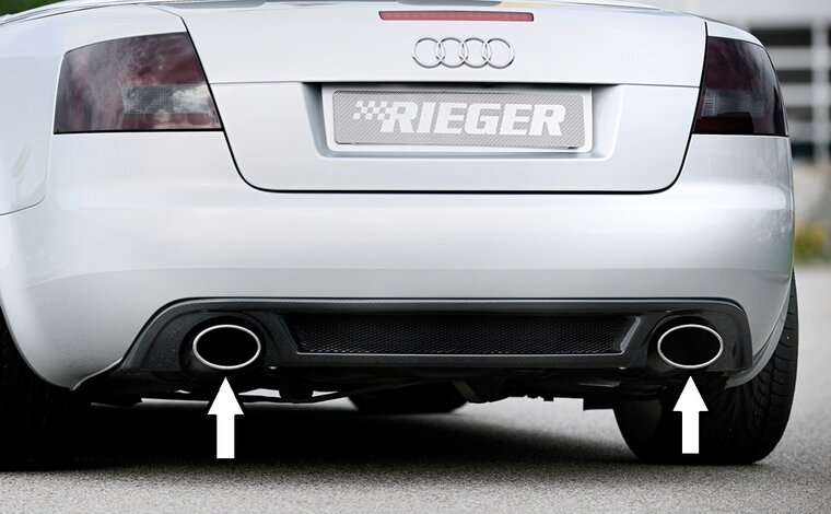 Rieger Tuning ESD, links/rechts, Type 32, Audi A4 (8H) Cabrio Audi A4 [B6/B7] 2.0l 147kW; 2.4l 125kW; 3.0l 162kW