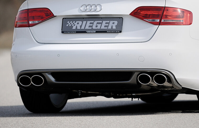 Rieger Tuning uitlaatdemper, 4-cilinder, &oslash; 55mm aansluiting Audi A4 [B8] 1,8l TFSI 88/118/125kW 2,0l TDI 105/110/125/130kW