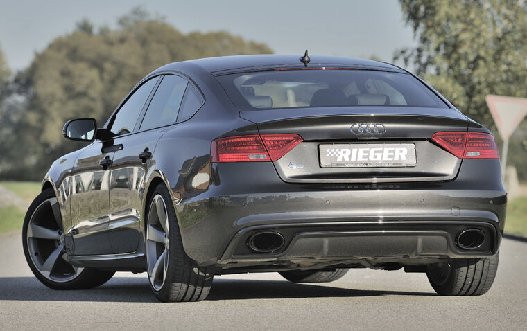 Rieger Tuning uitlaatdemper, links, rechts, met Y-Adapter Audi A5 / S5 [B8] 3,2l FSI 195kW; 3,0l TFSI 245kW (S5 Quattro)