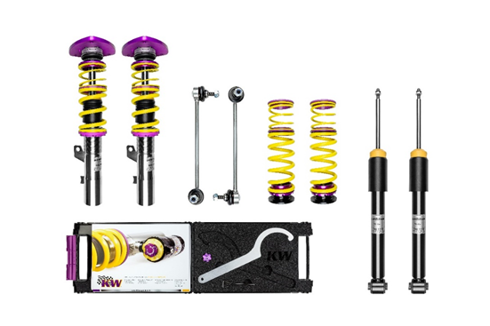 KW Gepfeffert Schroefset VW Passat 3C tot 2015 V2 small deep version up to 1060kg axle weight, excl. top mounts. &Oslash;55mm