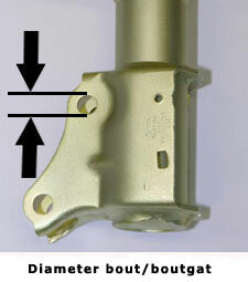 KW Schroefset V3 Audi 80 / 90 89 Cabrio (vanaf 1989-) M12 bout aan de vooras veerpoot, 951-1100kg vooras last