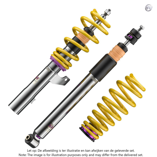 KW Schroefset V3 Audi A5 [B8] 2007- Coupe &amp; Cabrio 2WD &amp; Quattro incl. sportback - Met elektrische dempers -1080kg vooras last
