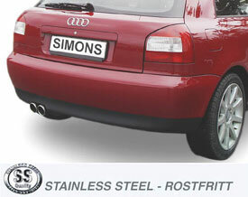 Simons Sportuitlaat Audi A3 8L 2wd hatchback 1996-2003