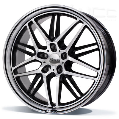 Brock B28 - zwart glanzend - front polijst (SGVP) - 8.5J x 19inch ET45 5x114.3 naaf 72.6