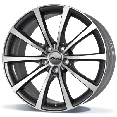 Brock B32 - Himalaya grey - front gepolijst (HGVP) - 7.5J x 18inch ET40 5x112 naaf 66.6