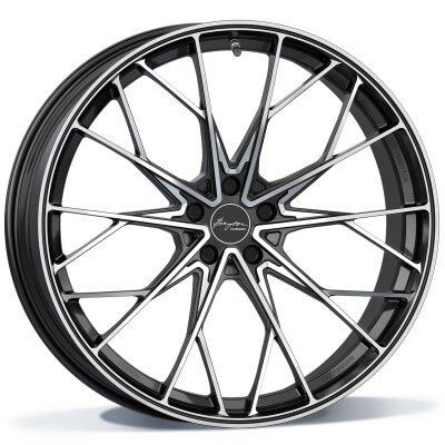 Breyton Magnificent Forged - Glossy Black with Face Milling (GBFM) - 11.5J x 22inch ET43 5x112 naaf 66.5