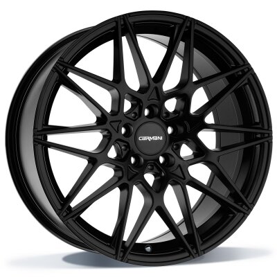 Carmani CA18 Knut - black matt - 8J x 18inch ET45 5x112 naaf 66.7