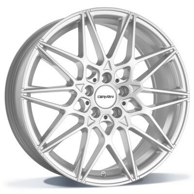 Carmani CA18 Knut - white silver - 8J x 18inch ET45 5x112 naaf 66.7