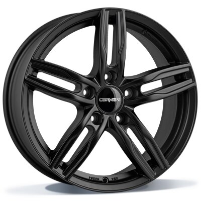 Carmani CA14 Paul - black matt - 7.5J x 17inch ET47 5x112 naaf 66.6