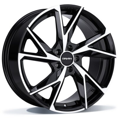 Carmani CA23 Rudi - black polish - 8J x 18inch ET30 5x112 naaf 66.7