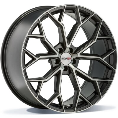 Motec Bull - Grey Polished - 8.5J x 19inch ET45 5x112 naaf 66.5