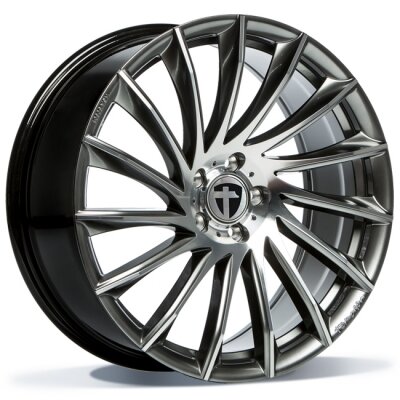Tomason TN16 - Dark hyper black polished - 8.5J x 19inch ET40 5x114.3 naaf 72.6