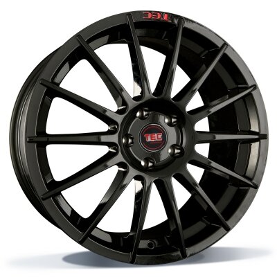 TEC AS2 - black glossy - 7J x 17inch ET42 4x100 naaf 64