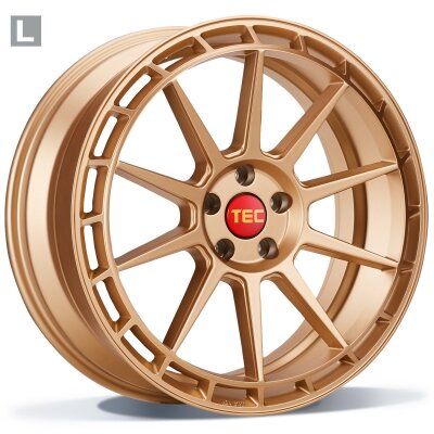 TEC GT8-links - ros&eacute; gold - 8.5J x 20inch ET35 5x120 naaf 72.6