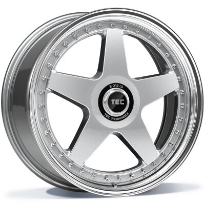 TEC GT EVO-R - silver polished lip - 8.5J x 19inch ET35 5x112 naaf 72.5