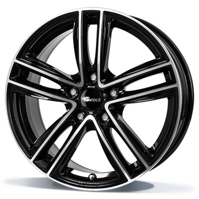 RC Design RC27 - Glanzend-zwart-front-gepolijst-SGVP - 7J x 17inch ET50 5x108 naaf 63.4