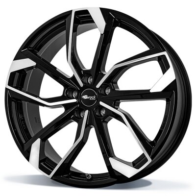 RC Design RC34 - Glanzend-zwart-front-gepolijst-SGVP - 6.5J x 17inch ET49 4x100 naaf 54.1