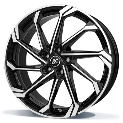 RC Design RC36 - Glanzend-zwart-front-gepolijst-SGVP - 8J x 19inch ET45 5x108 naaf 63.4